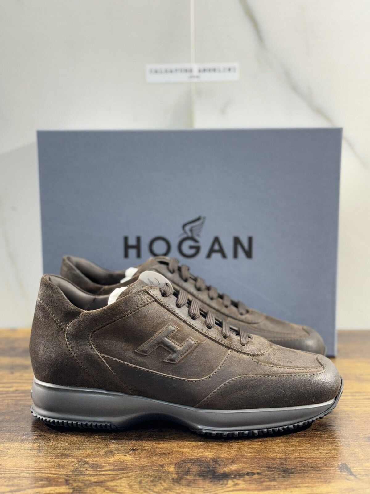 Hogan Interactive uomo suede Testa Moro   luxury casual hogan shoes 42