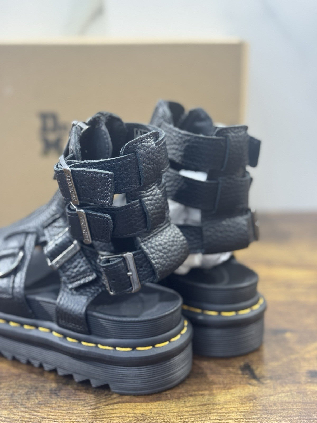 Dr Martens Sandalo Olson  Pelle Nero Casual Dr Martens Donna 36