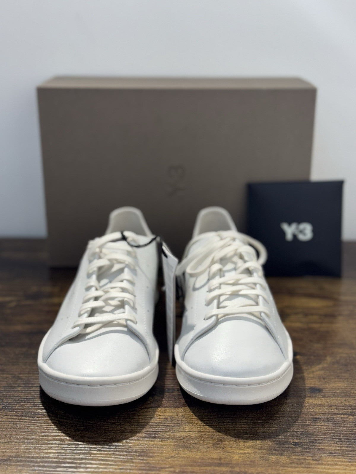 Y-3 Stan Smith Sneaker Pelle Bianca Casual Luxury Yohji Yamamoto Uomo 42.5