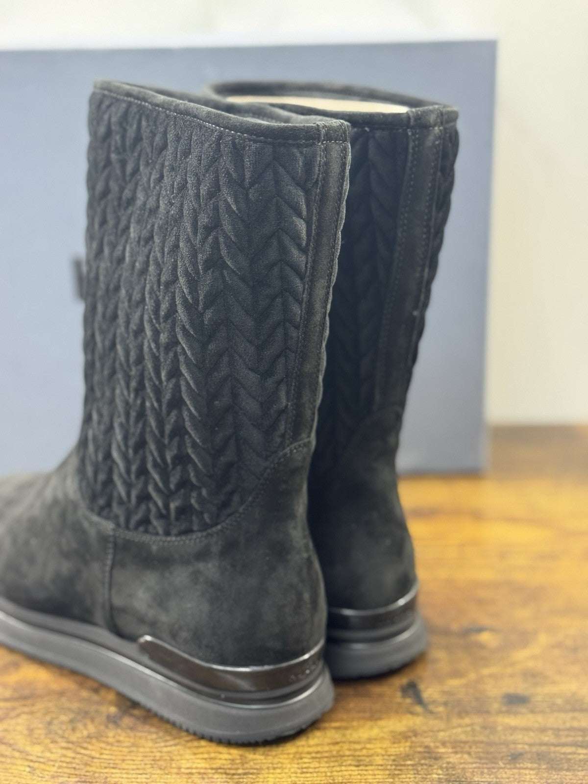 Hogan   Stivaletto  Suede Nero H222 Winter Boot   Casual Hogan Donna 37