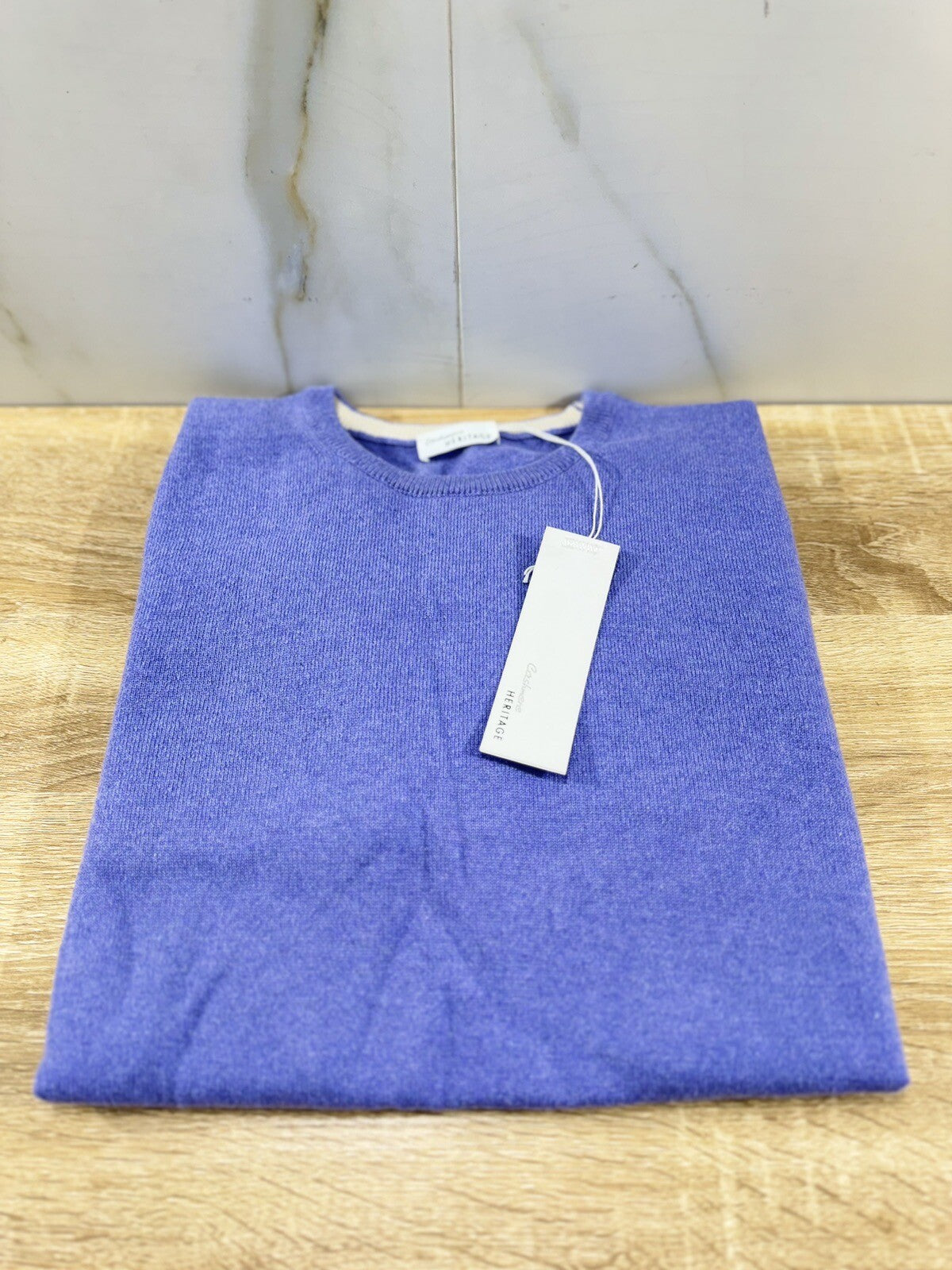 Heritage Maglia Uomo 100% Cachmere Mélange Made In Italy 50