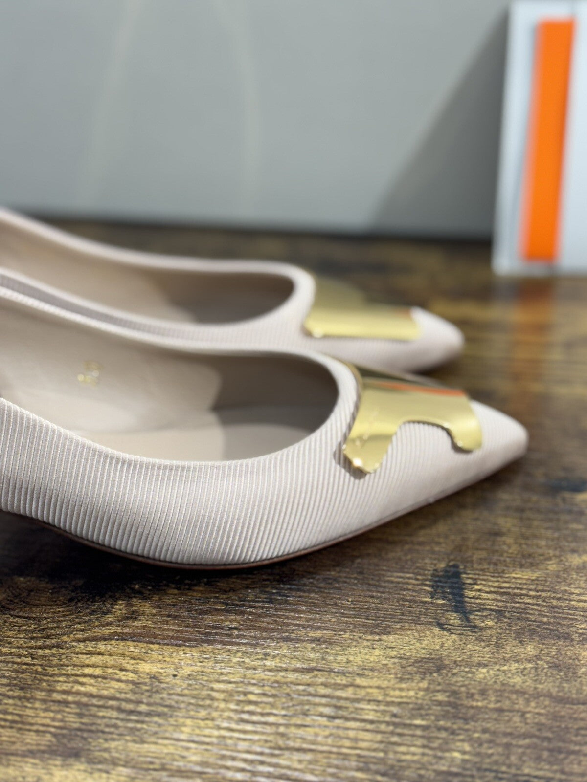 Santoni Sling Back Donna Cipria  Luxury Woman Santoni Shoes 36.5