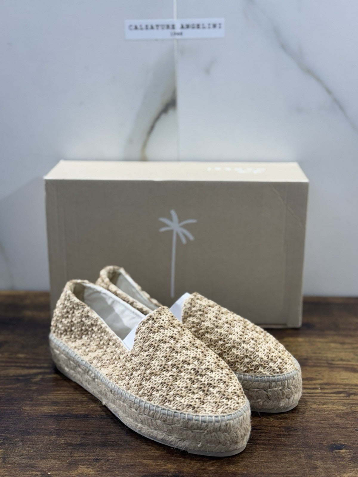 Manebi Espadrilles Mocassino Crema    Zeppa Casual Manebi Shoes Donna 38