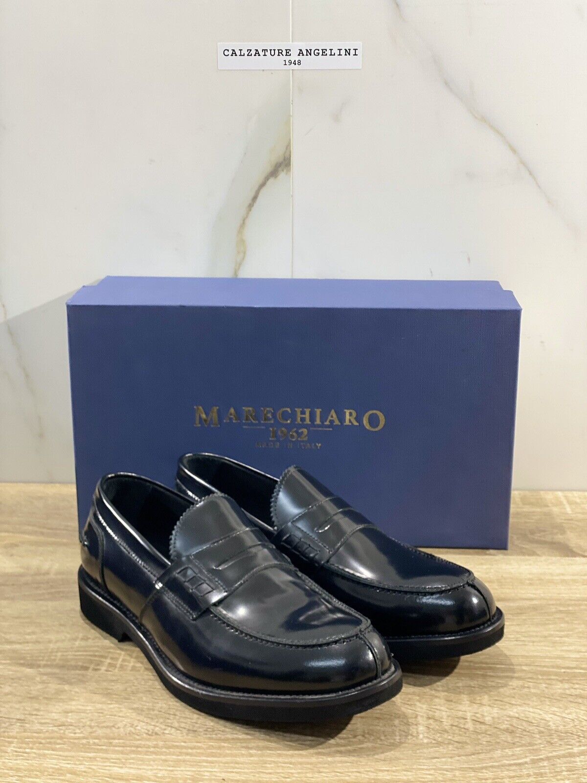 Marechiaro 1962 Mocassino Uomo Pelle Nero Fully Made In Italy Extra Light 45