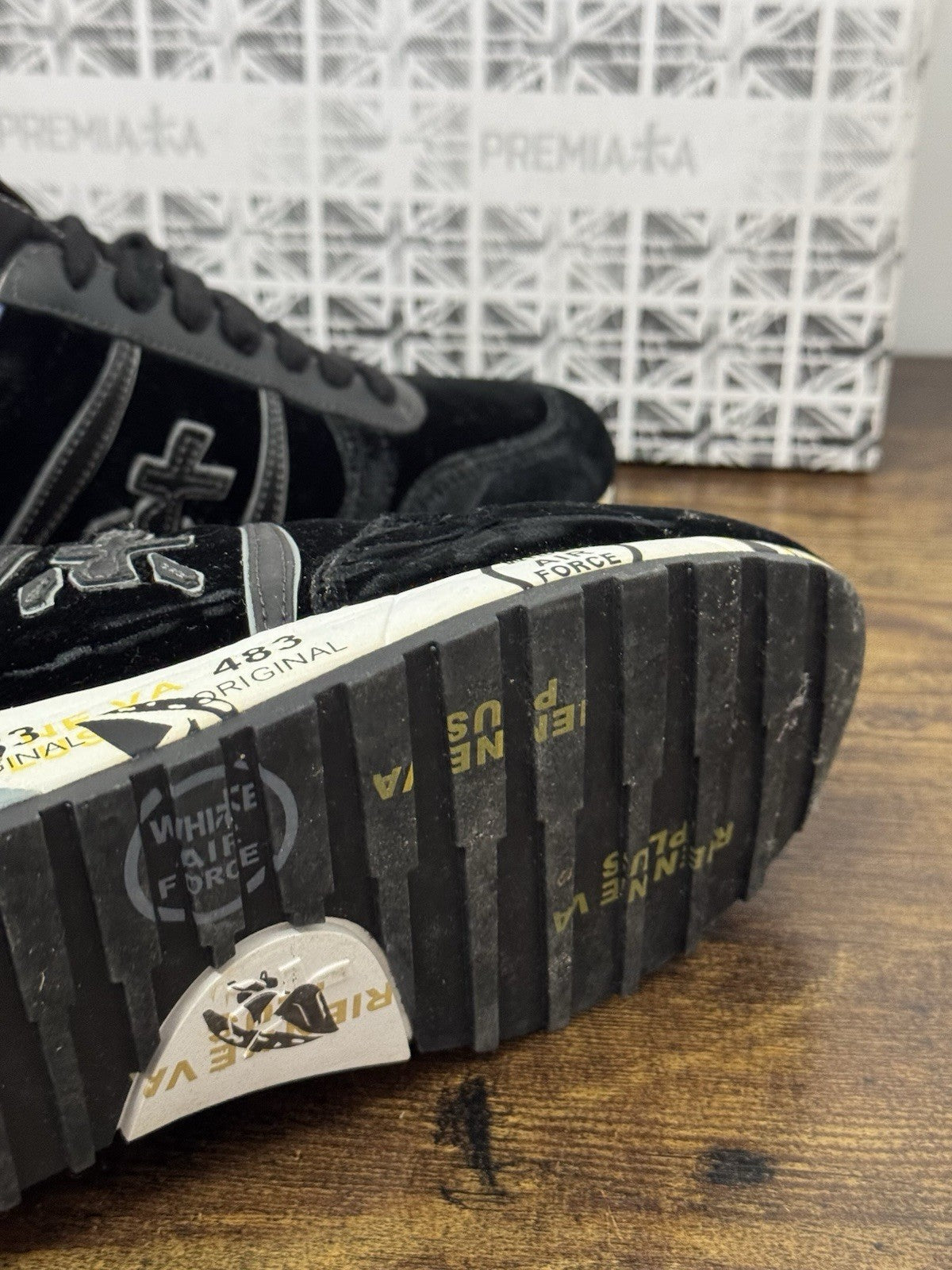 Premiata Sneaker Diane Velluto Nero  Casual Premiata Scarpa Donna 39