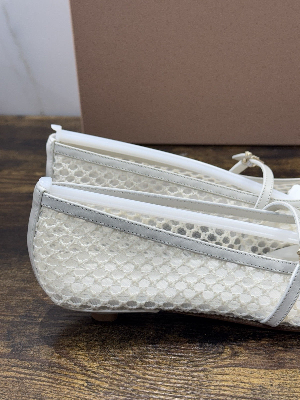 Sergio Levantesi Ballerina Flora Rete Panna    Luxury Woman Scarpa 39