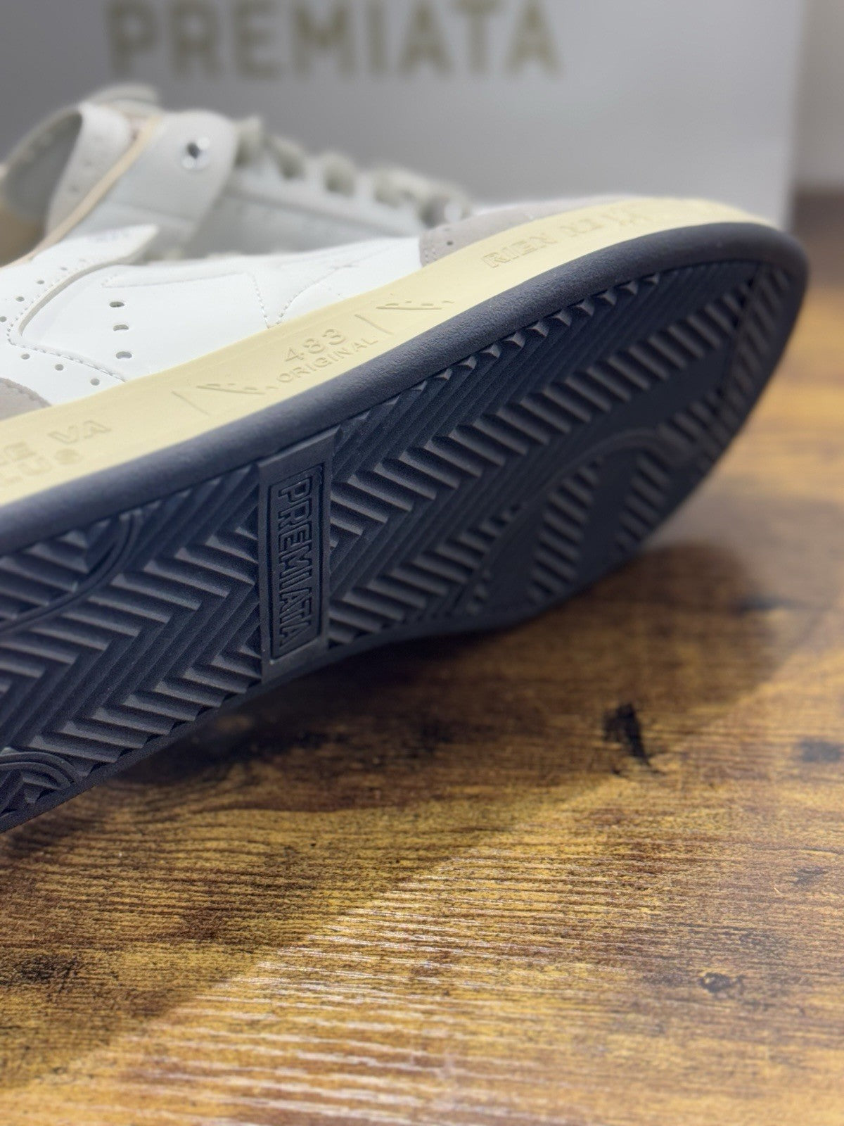 Premiata Quinn  Sneaker Pelle Bianca Casual Premiata Scarpa Uomo 44