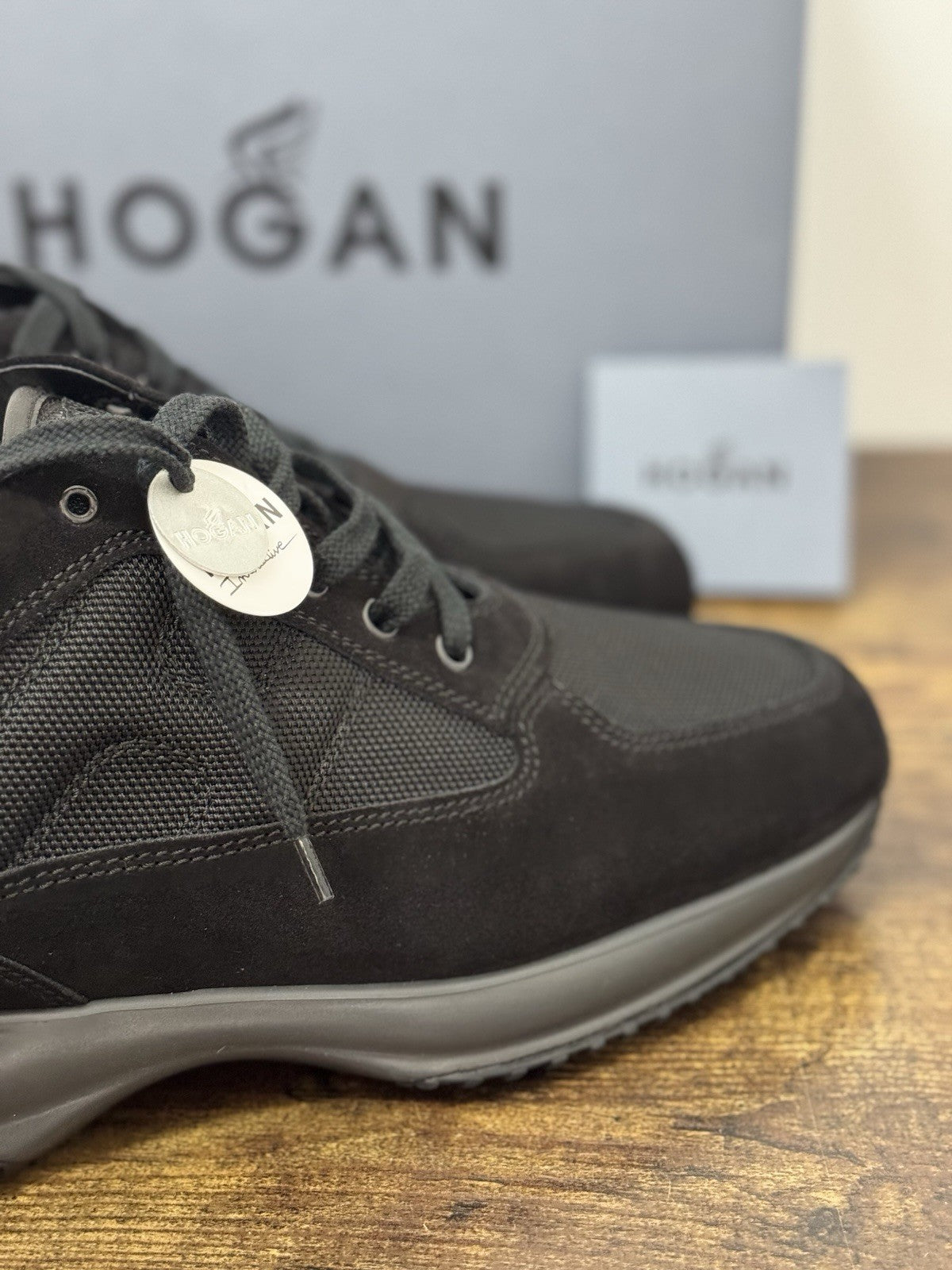 Hogan Interactive Icon Pelle Nero Casual Sneaker Hogan Uomo 44