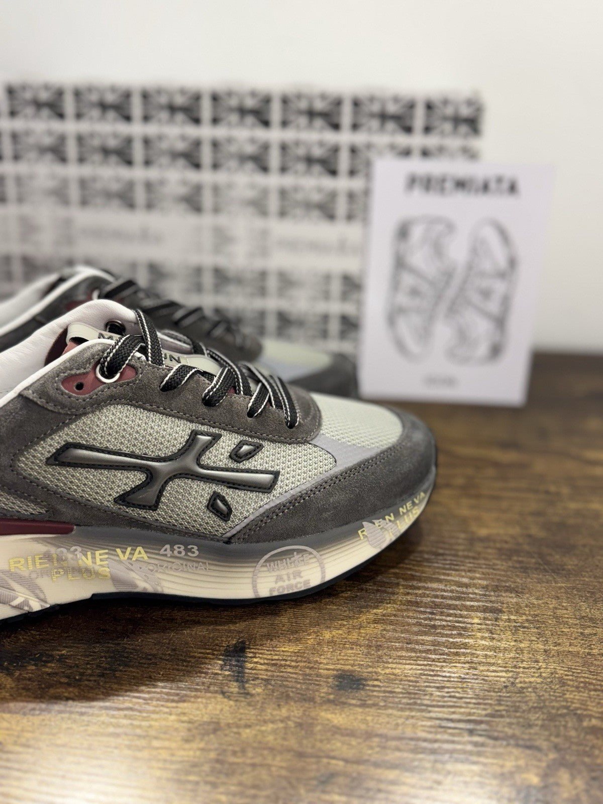 Premiata Moerun   Sneaker Suede Grey  Casual Premiata Uomo 41