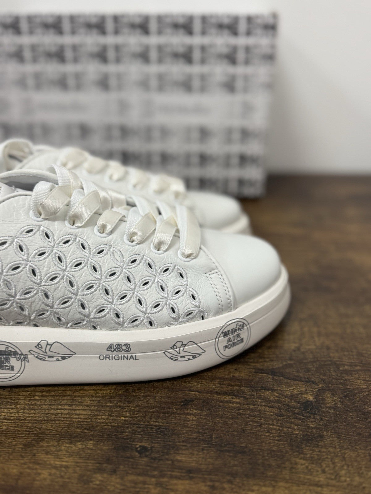 Premiata Belle Sneaker Pelle Bianco  Casual Premiata Donna 41