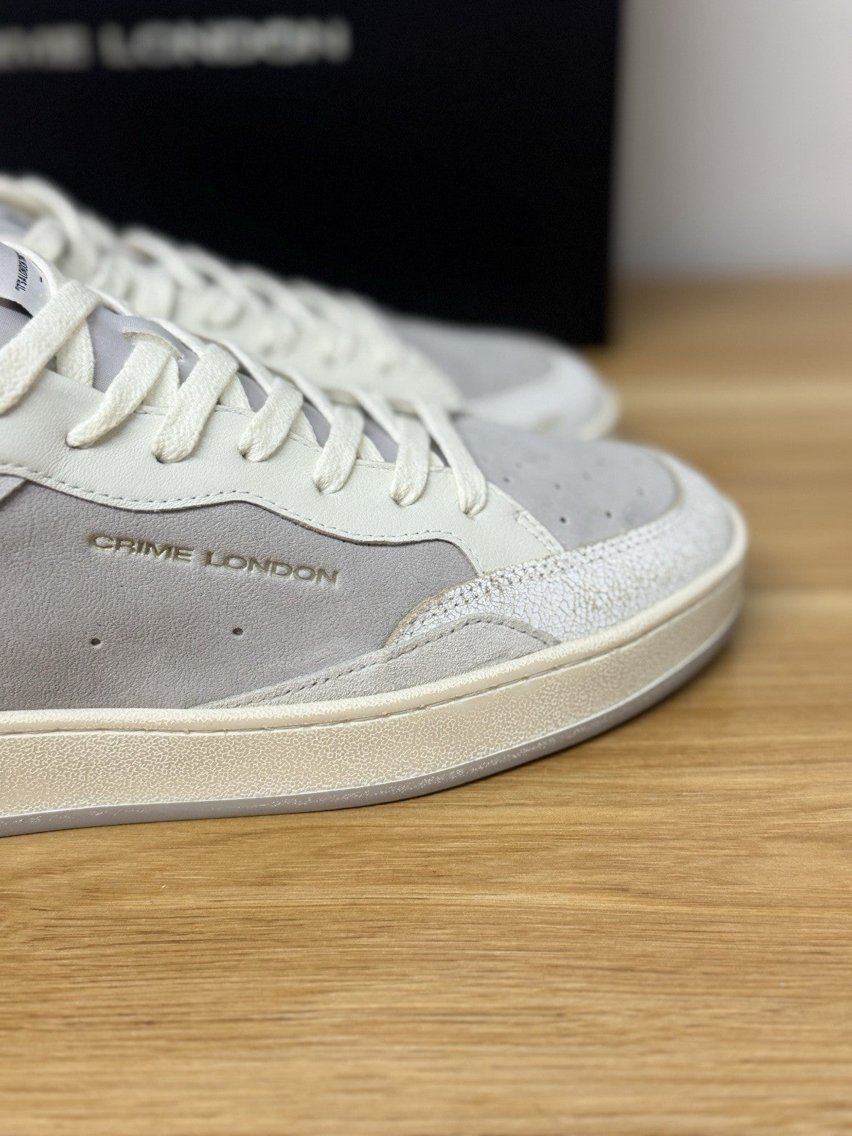 Crime London Sneaker Chelsea Casual Pelle Bianca Uomo 41