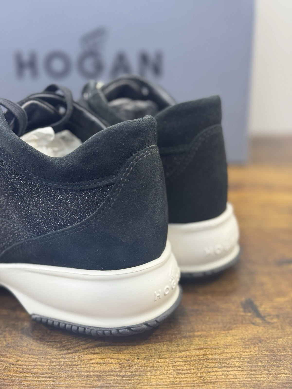 Hogan Interactive Suede Nero Strass Casual Hogan Donna 36