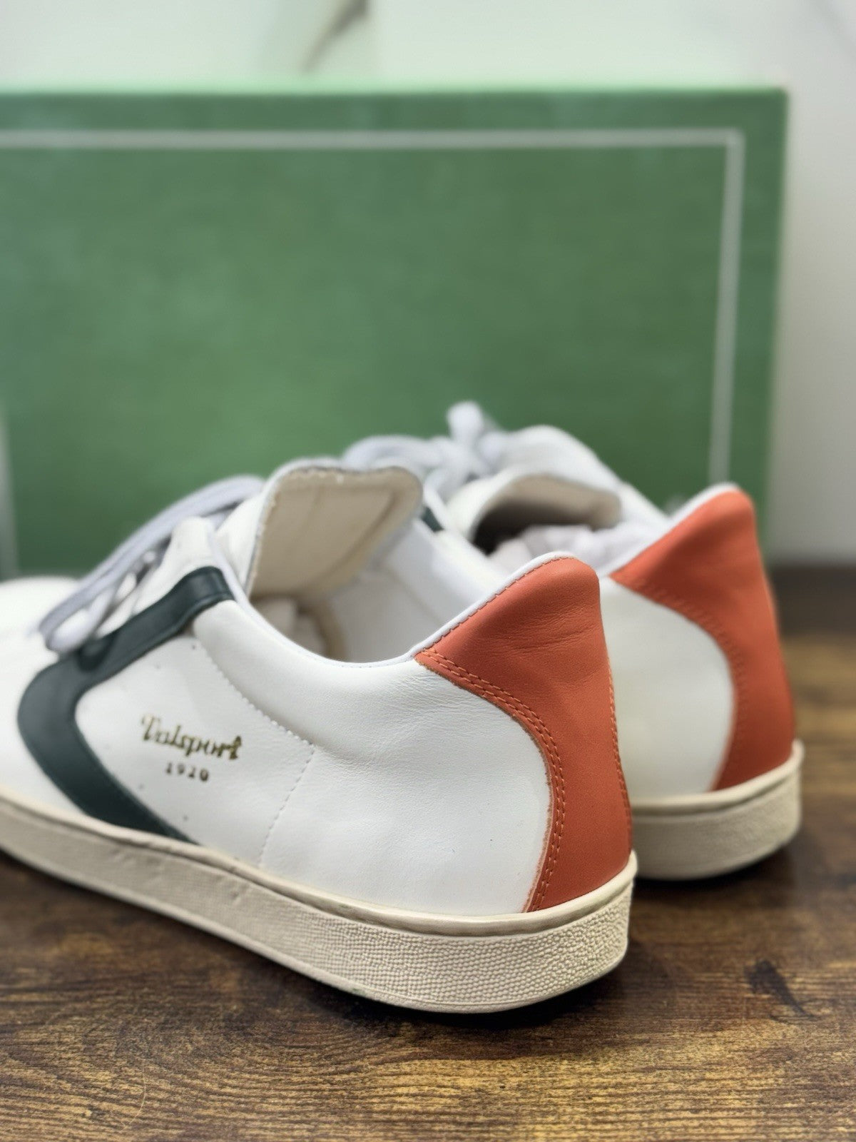 Valsport Tournament    Sneaker Pelle Bianca Verde Casual  Uomo 39