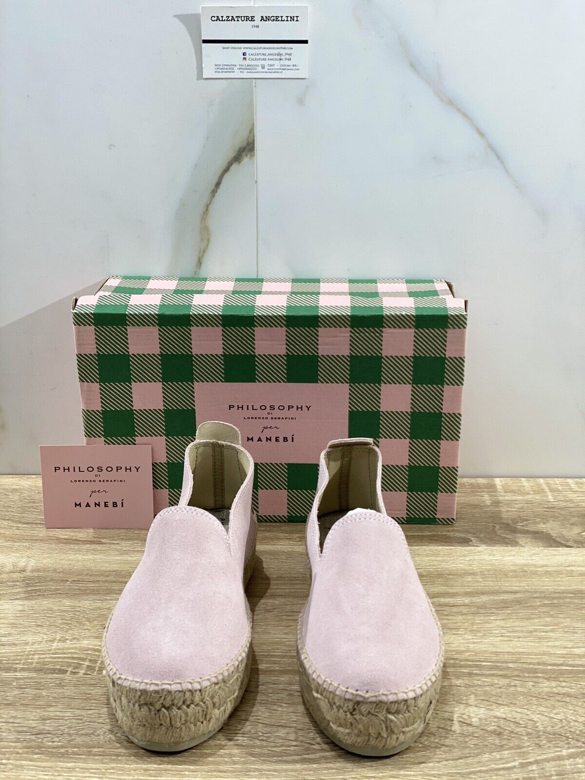 Manebi’ Espadrillas donna limited edition philosophy suede Rosa 40