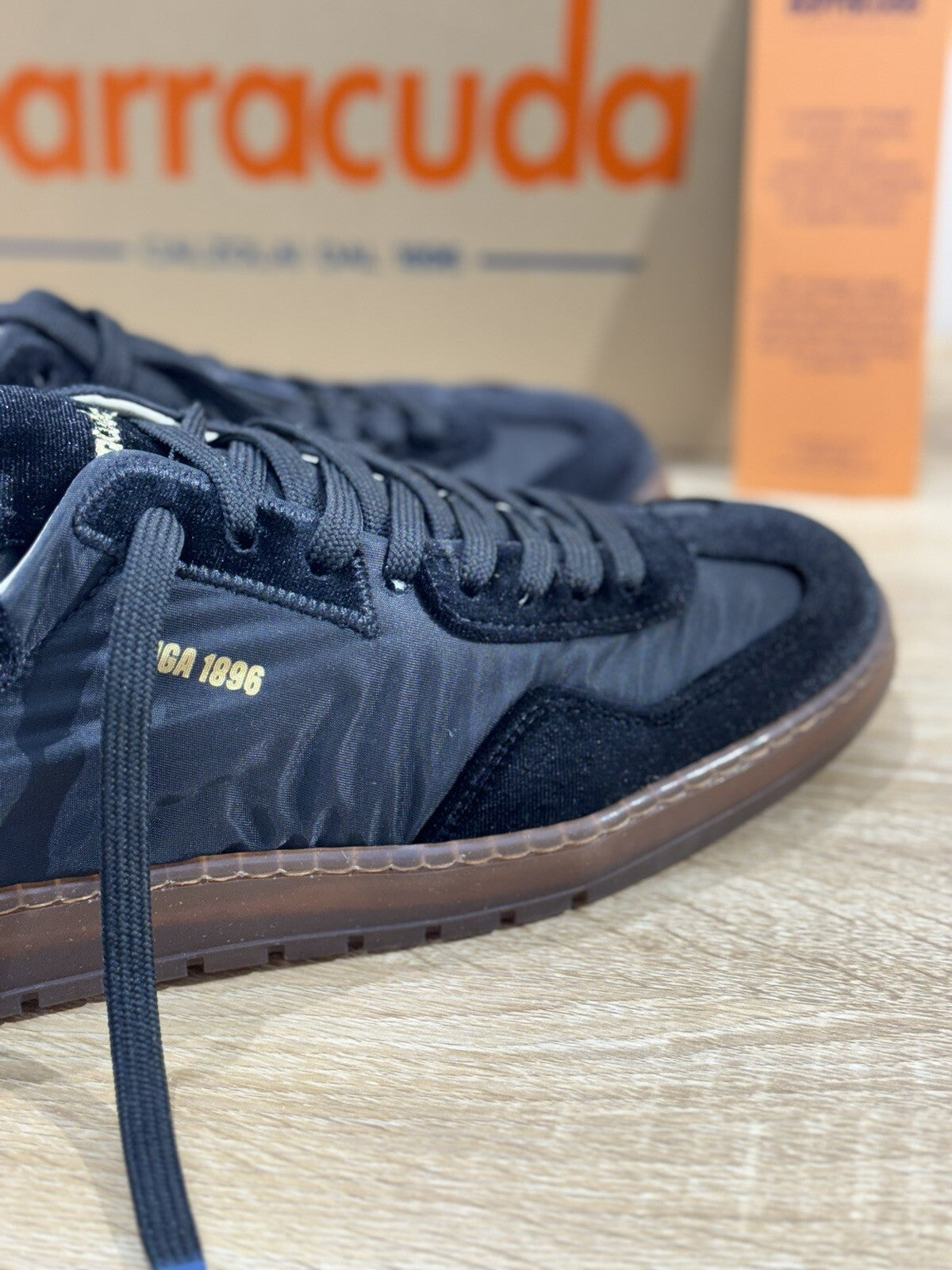 Barracuda Sneaker Uomo Camoscione Vintage Fully Made In Italy Nera 41