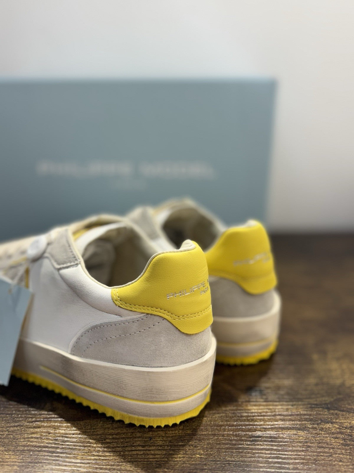 Philippe Model Nice Low Sneaker Pelle Bianca Casual Uomo 42