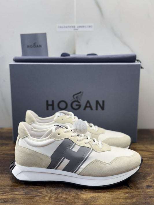Hogan H601 Sneaker Pelle Suede Bianco Memory Foam   Casual Hogan Uomo 41.5