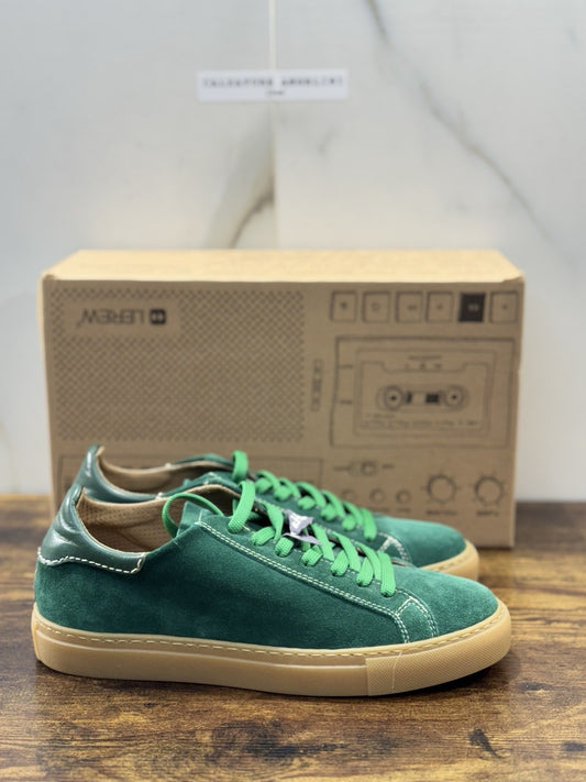 Lerews Sneaker Suede Verde Causal Scarpa Uomo 40
