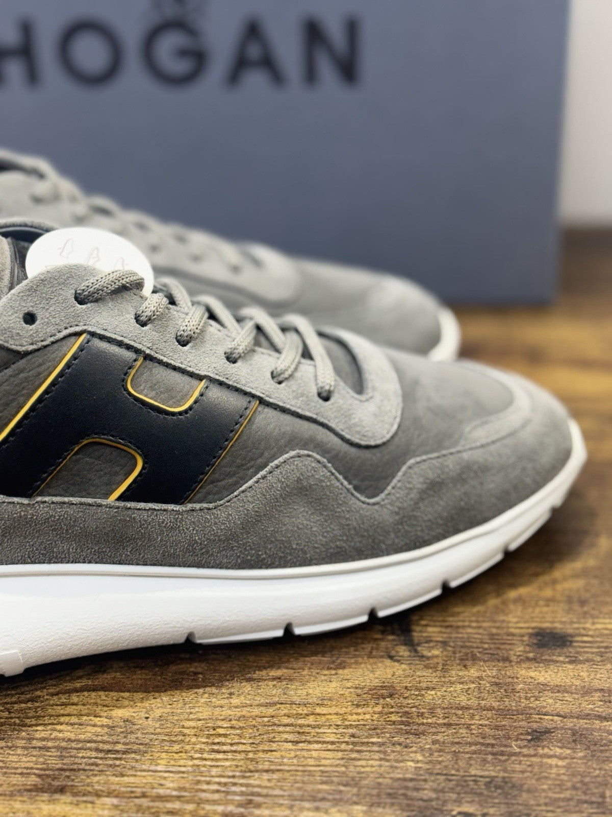 Hogan Interactive 3 Pelle Suede Grey Blu  Casual Hogan Uomo 41