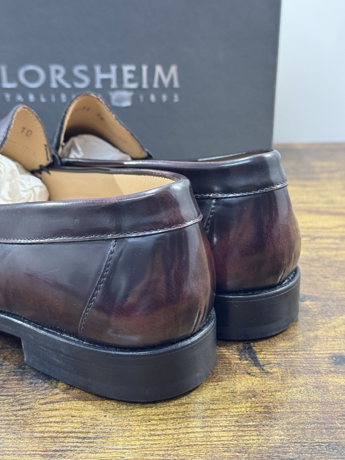 Florsheim Mocassino Pelle Bordo’ Spazzolato Casual Loafer Uomo 44