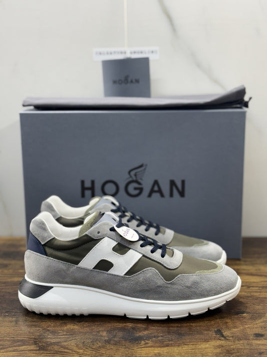 Hogan Interactive 3 Pelle Suede Grey  Verdone Casual Hogan Uomo 41.5