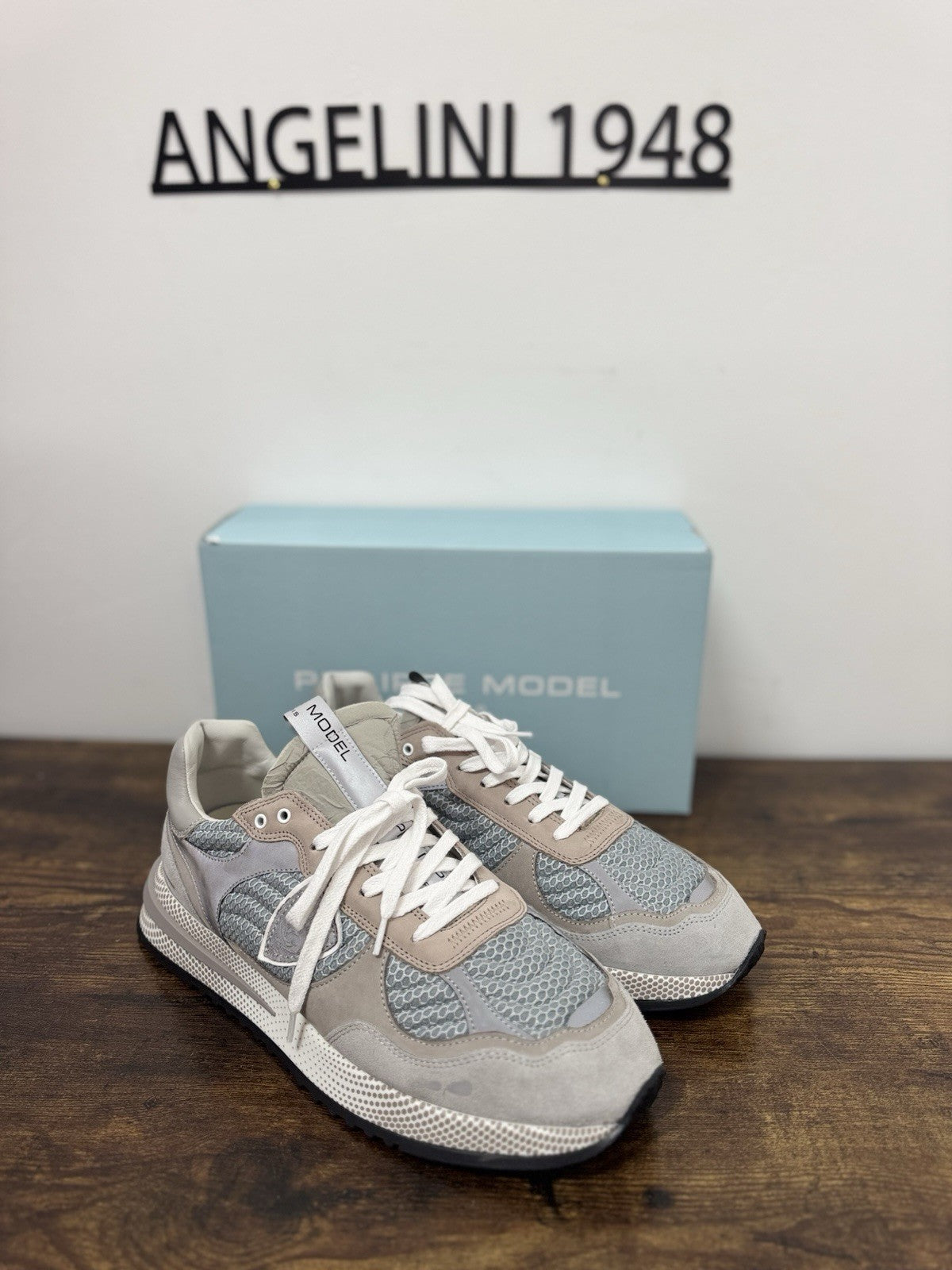 Philippe Model Olympique Low  Sneaker Pelle Grey       Casual Uomo 44