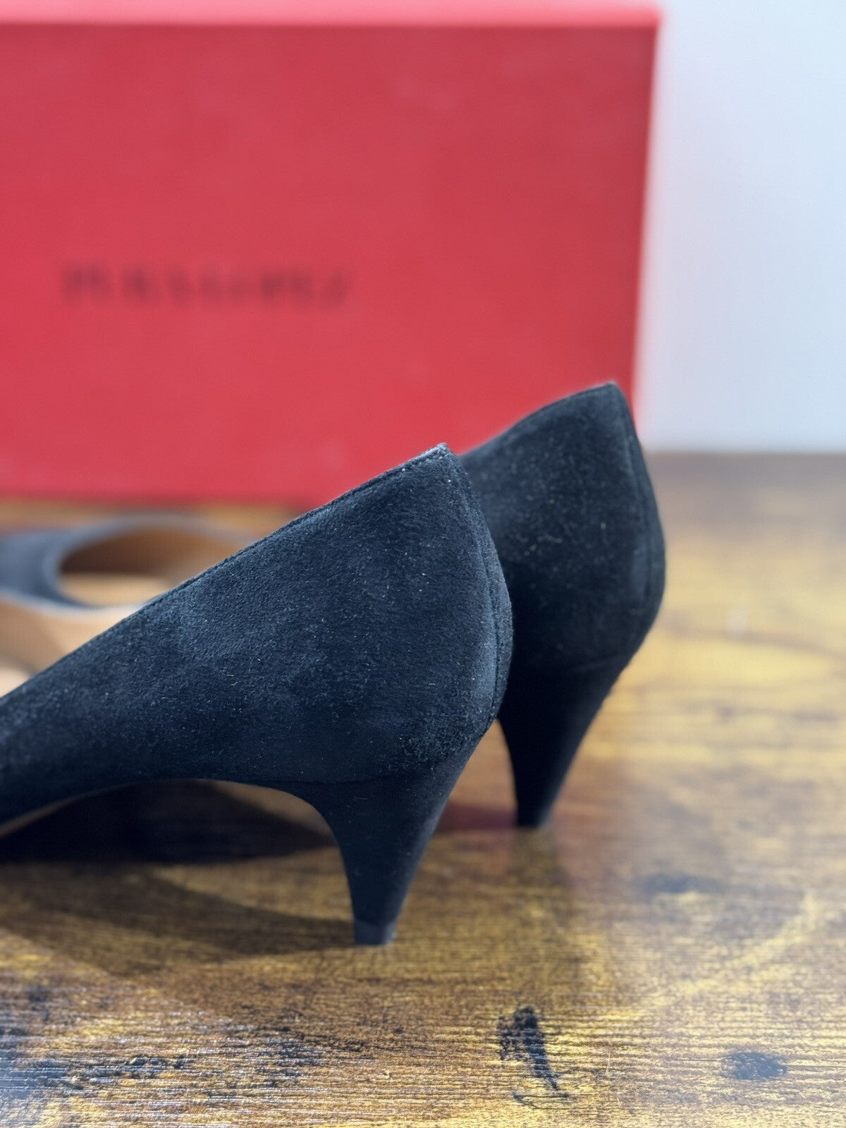 Pura Lopez Decollete’  Donna Pelle Nero  Casual Shoes 38.5