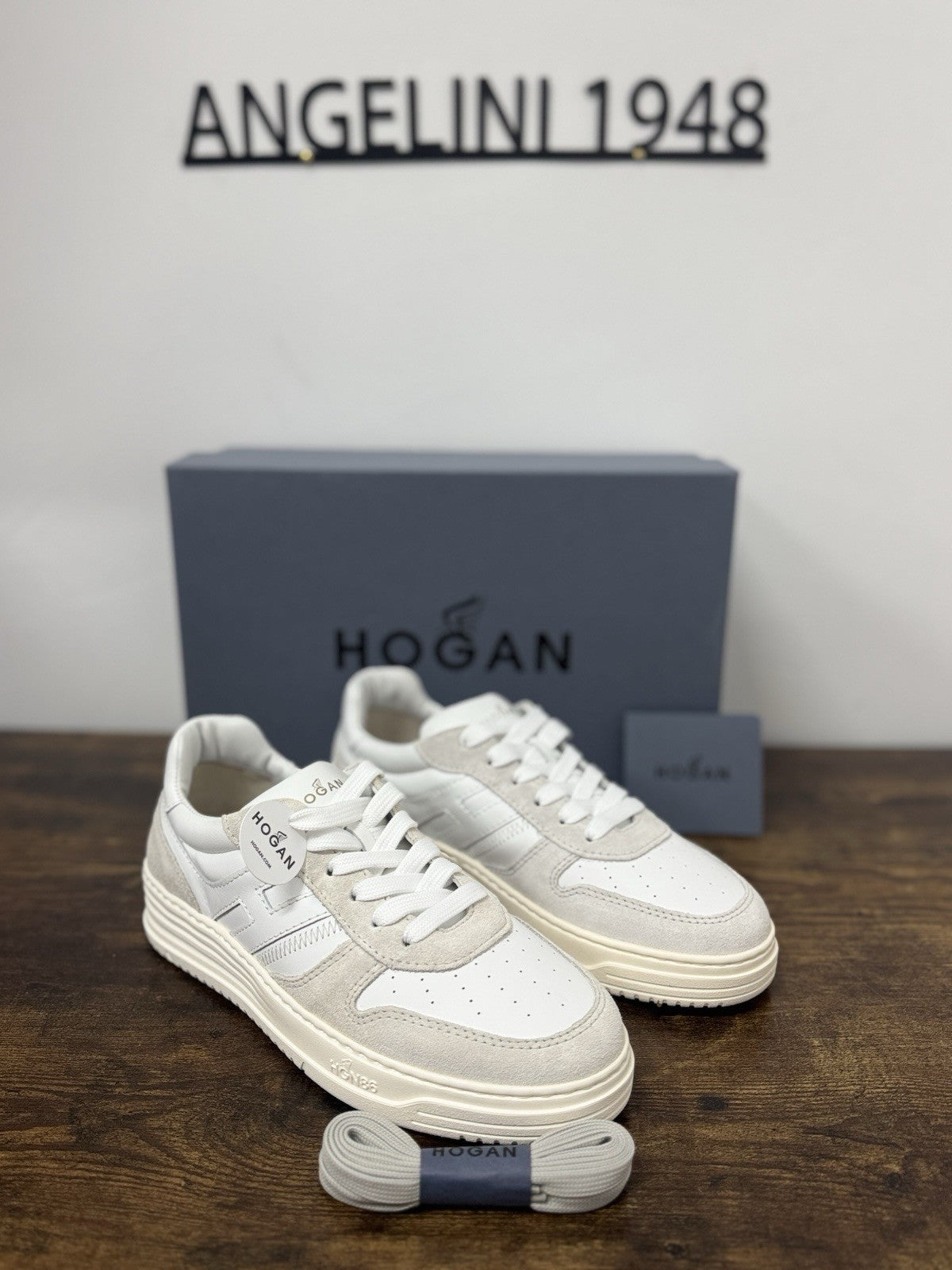 Hogan H630 Sneaker Pelle Bianca   Memory Foam Scarpa Hogan Uomo 42