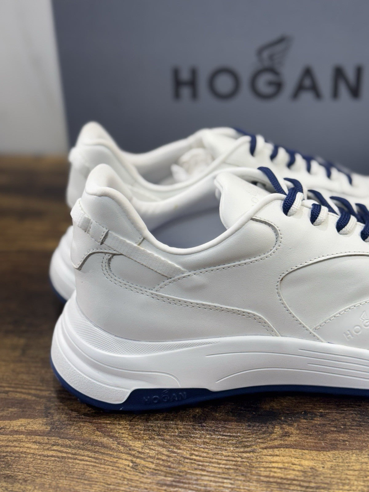 Hogan New Hyperlight Sneaker Pelle Bianca  Memory Foam Luxury Hogan Uomo 43