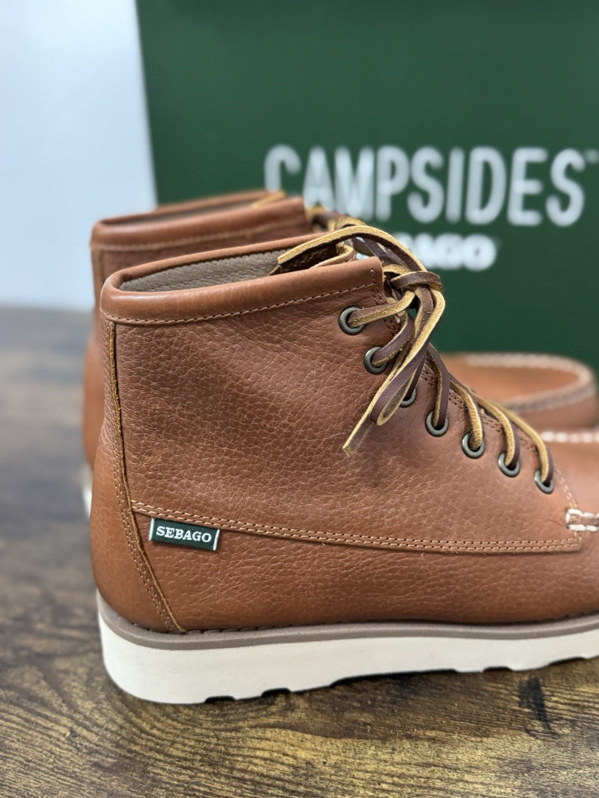 Sebago Tala Mid Pelle Brown Martellata  Boot Casual Sebago Uomo 41.5