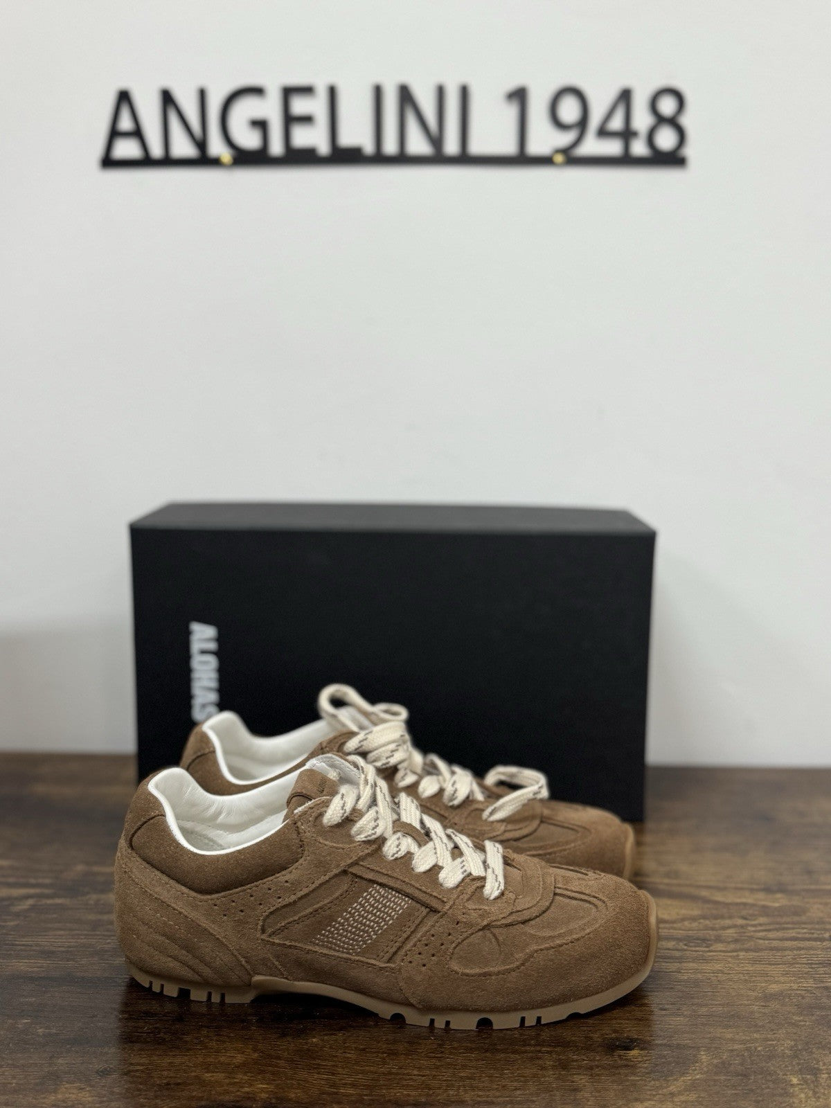 Alohas Cool Sneaker Club Soft Suede Brown  Casual Scarpa Donna 36