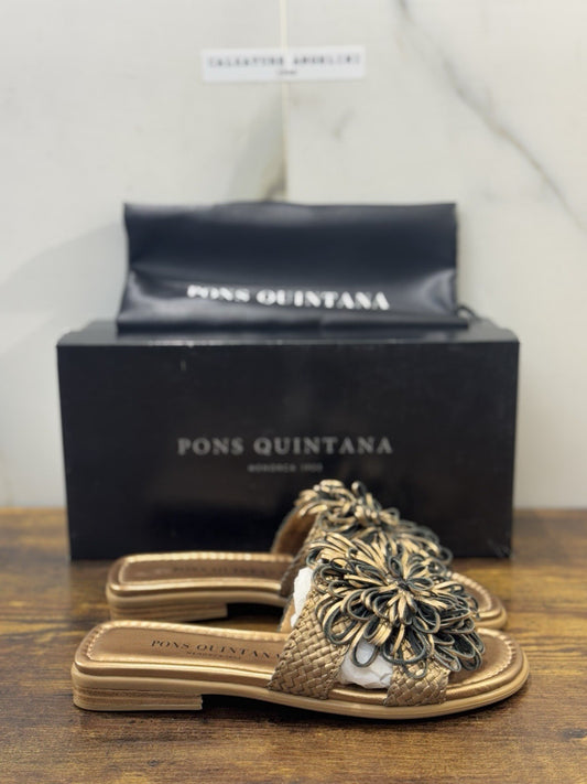 Pons Quintana Sandalo Tina  Donna   Pelle Bronzo     Handmade  37
