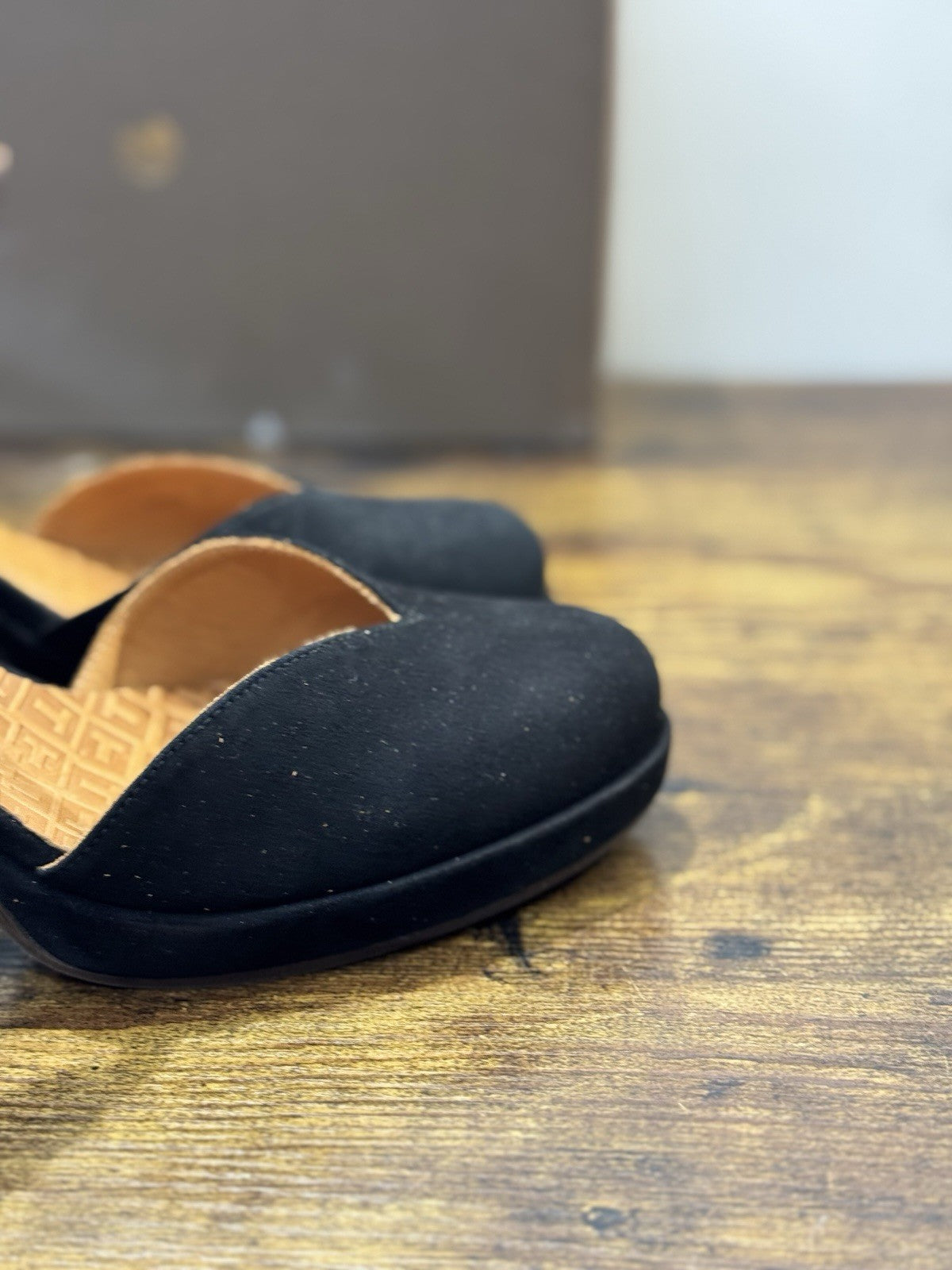 Chie Mihara Mary Jane  Suede  Pelle Nero Con Tacco Donna 39