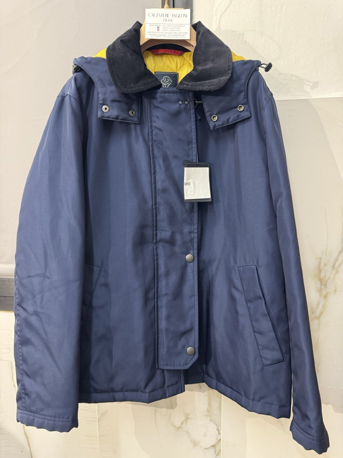 Fay Giubbotto Blu Con Cappuccio  Luxury Fay Uomo M