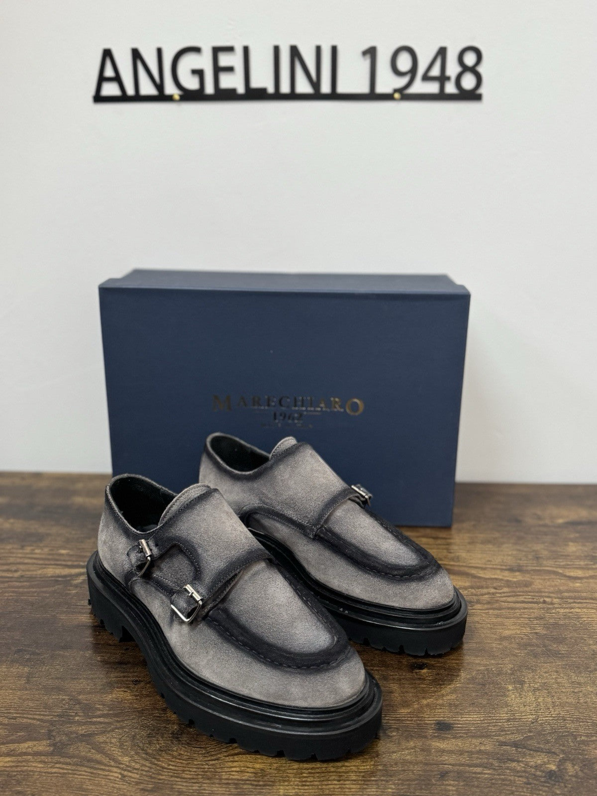 Marechiaro 1962  Mocassino Suede Pelle Grey   Made In Italy Extra light Uomo 39