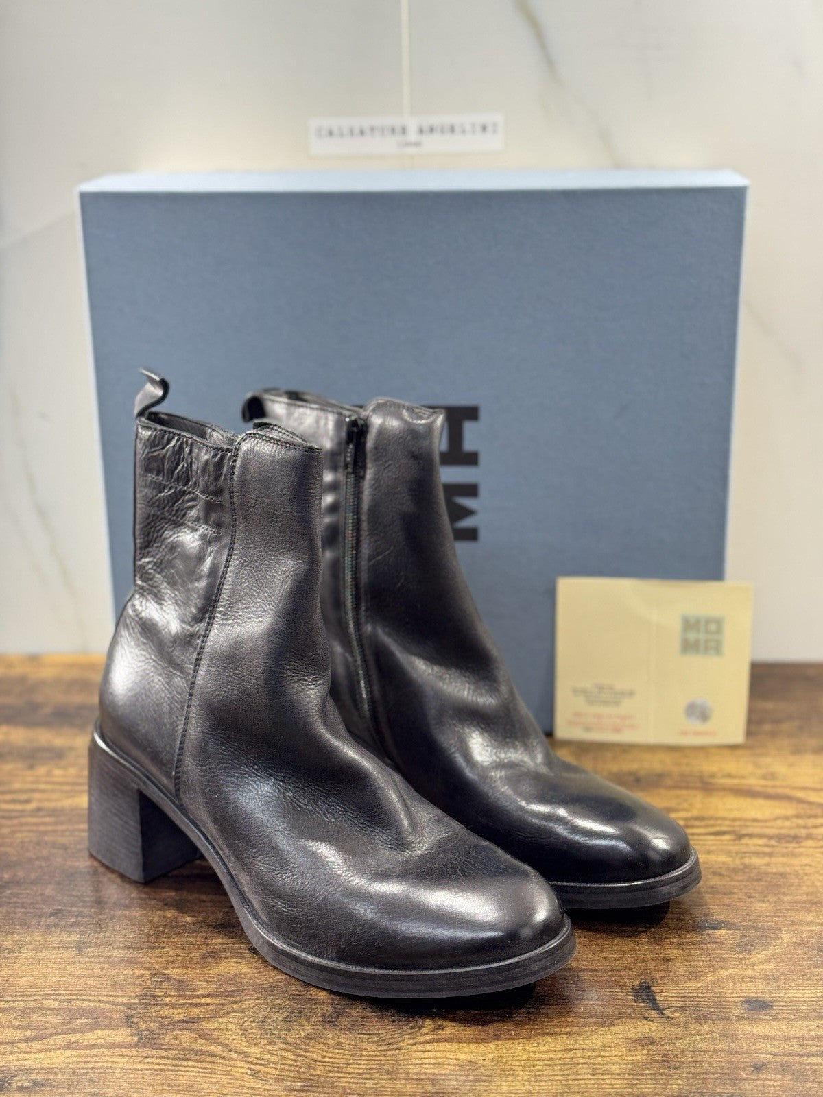 Moma Chelsea Boot Nero   Fatto A Mano In Italia Luxury Moma Boot Donna 41