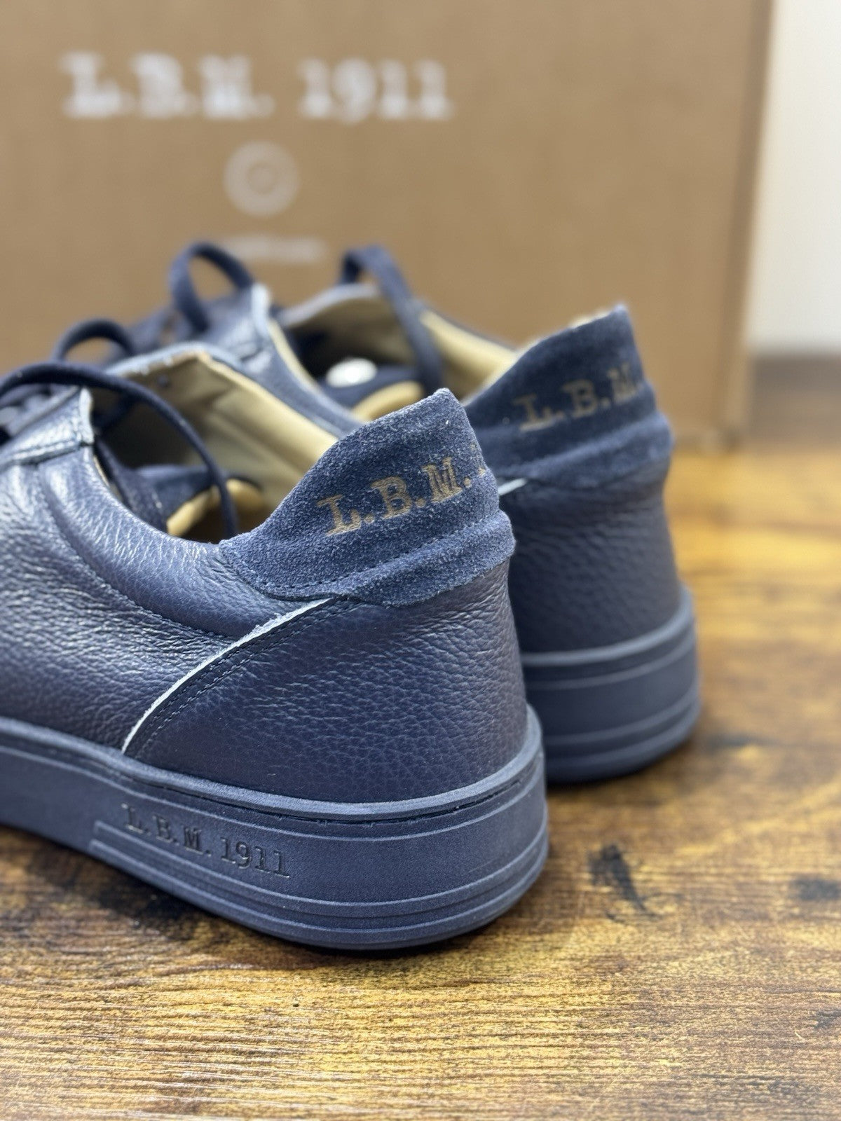 L.B.M 1911 Sneaker Pelle Blu Casual Scarpa Uomo 40