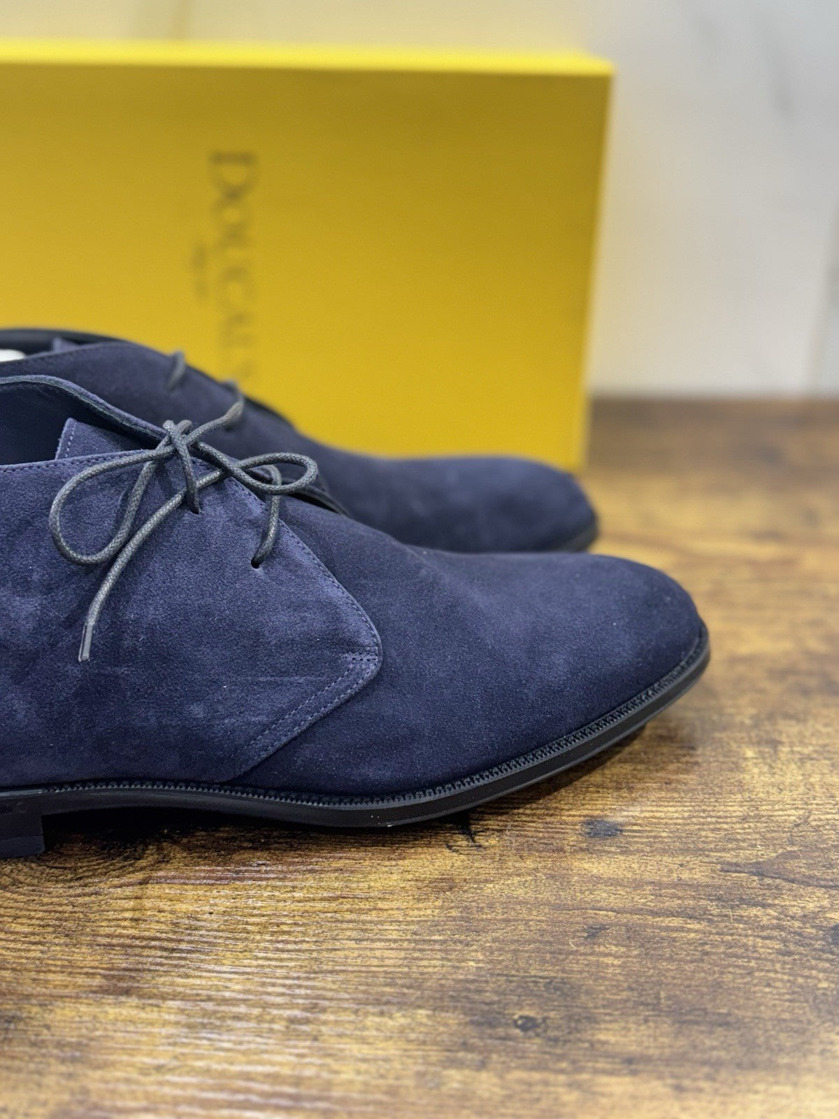 Doucal’s Polacchino Suede Blu  Luxury Doucal’s Scarpa Uomo 43