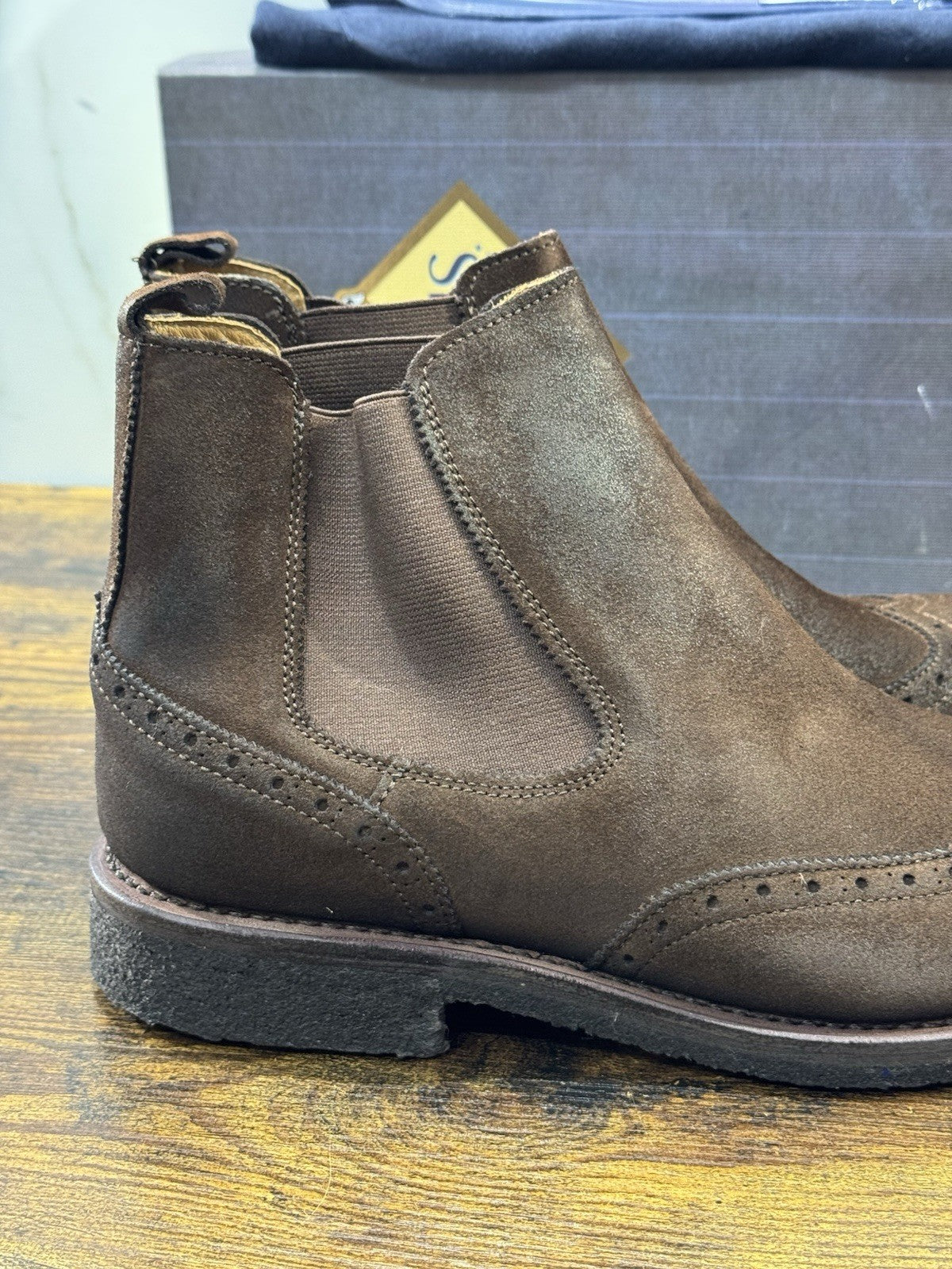 Lotus Of England Chelsea Boot  MarroneLuxury Goodyear Handmade Scarpa Donna 42