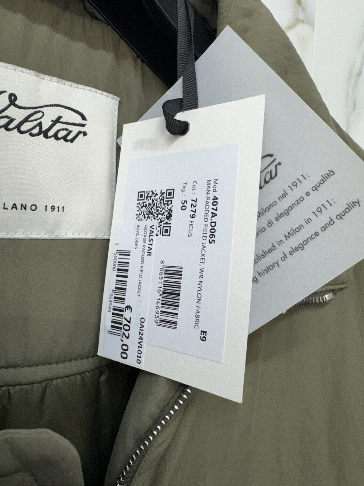 Valstar Field Jacket George Uomo Verde Militare Icon Military Winter Jacket 50