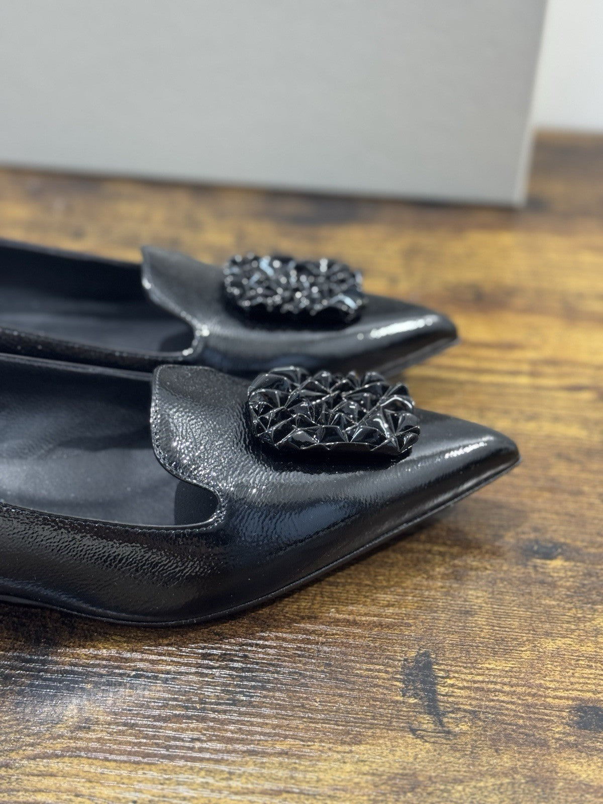 Sergio Levantesi Ballerina Pelle Nera   Luxury Made In Italy Donna 41