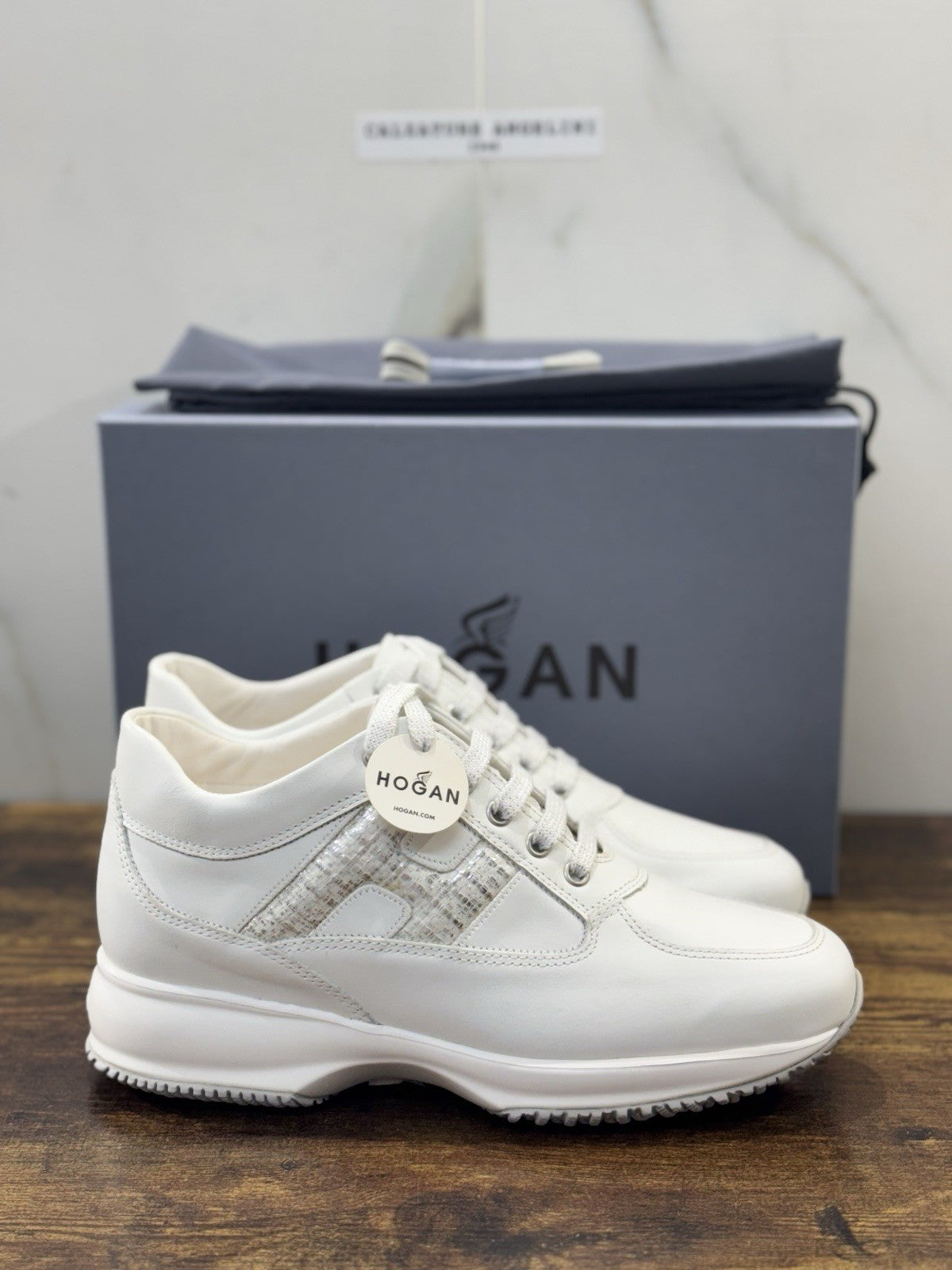 Hogan Interactive Pelle Argento Bianca   Casual Hogan Donna 39