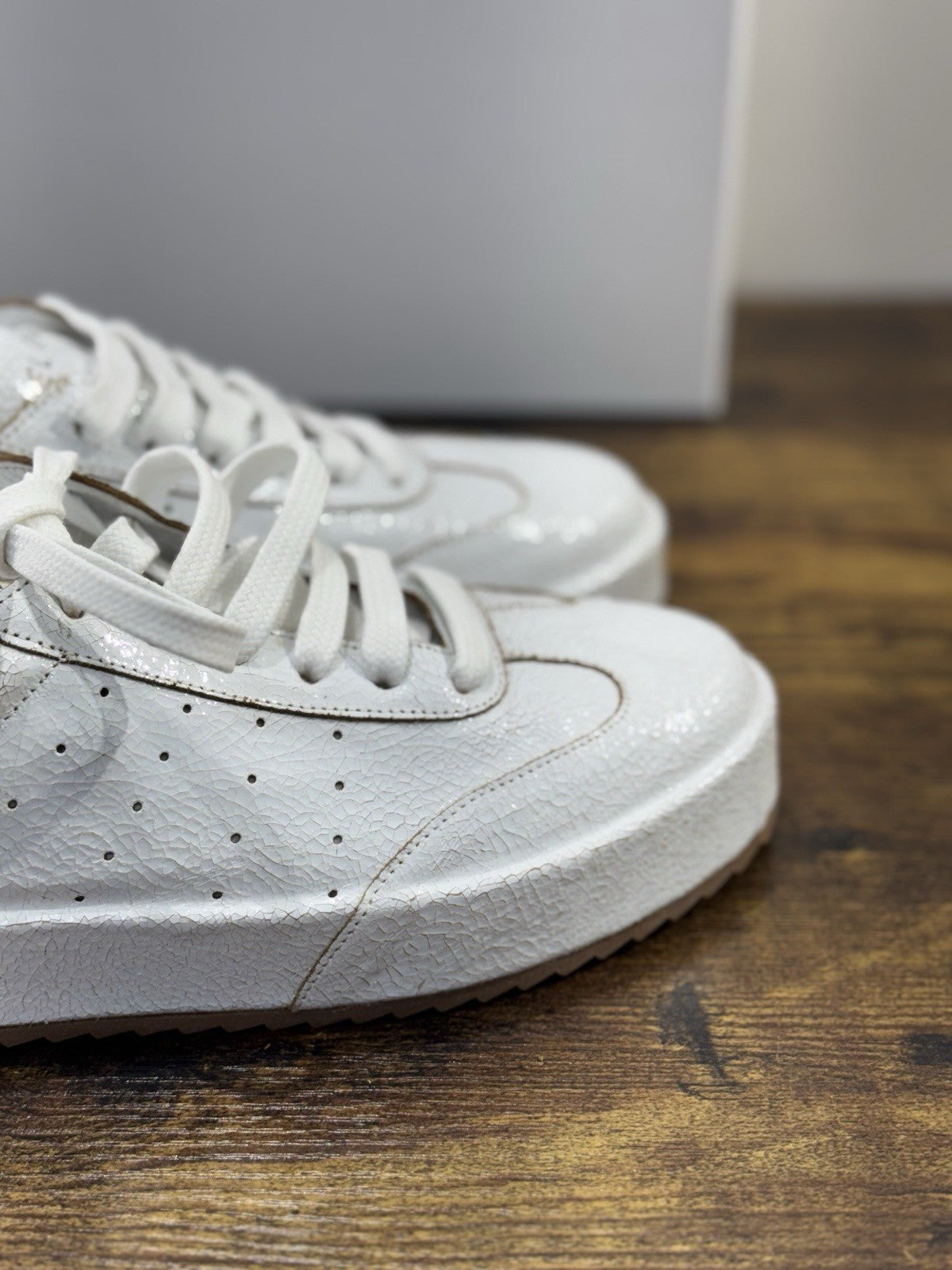 Del Carlo Sneaker     Pelle Bianco    Luxury Made In Italy Casual   Donna 41