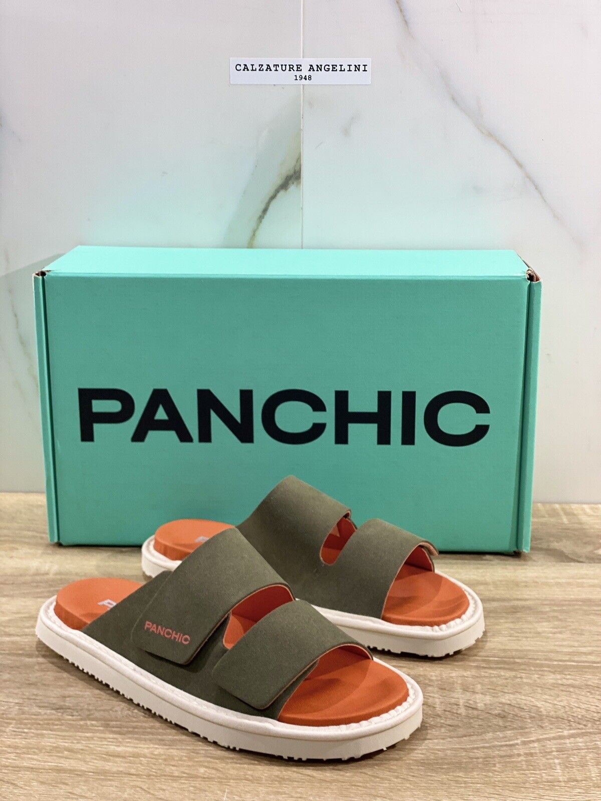 Panchic Sandalo Uomo Flat Slide Verdone Ultra Light 40