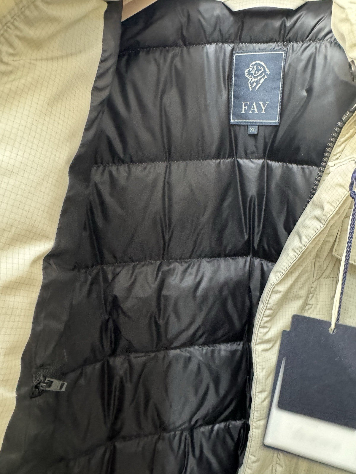 Fay Piumino Ghiaccio  Con Cappuccio  Luxury Fay Uomo XL
