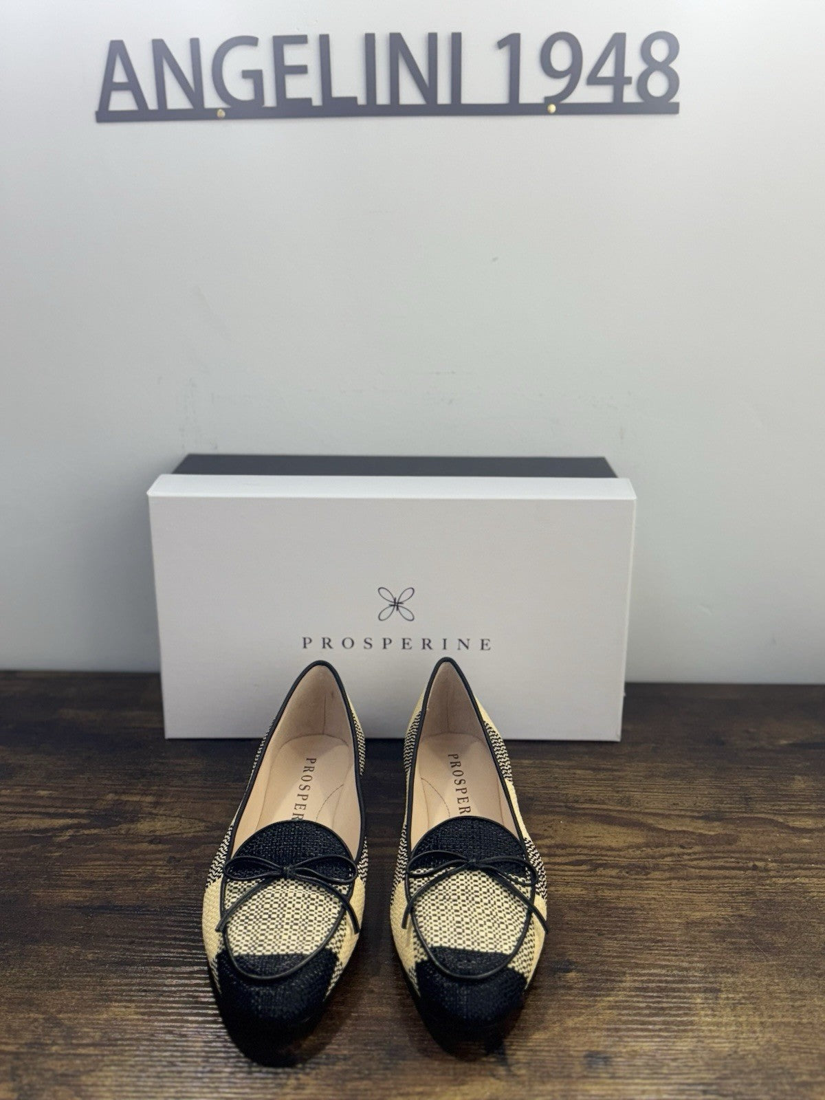 Prosperine Mocassino In Raffia Nero Beige   Casual Flat Shoes Donna 40