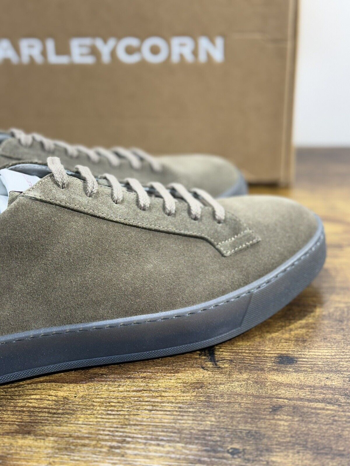 Barleycorn Sneaker Uomo Lord In Suede Verdone  Casual Men Shoes 45