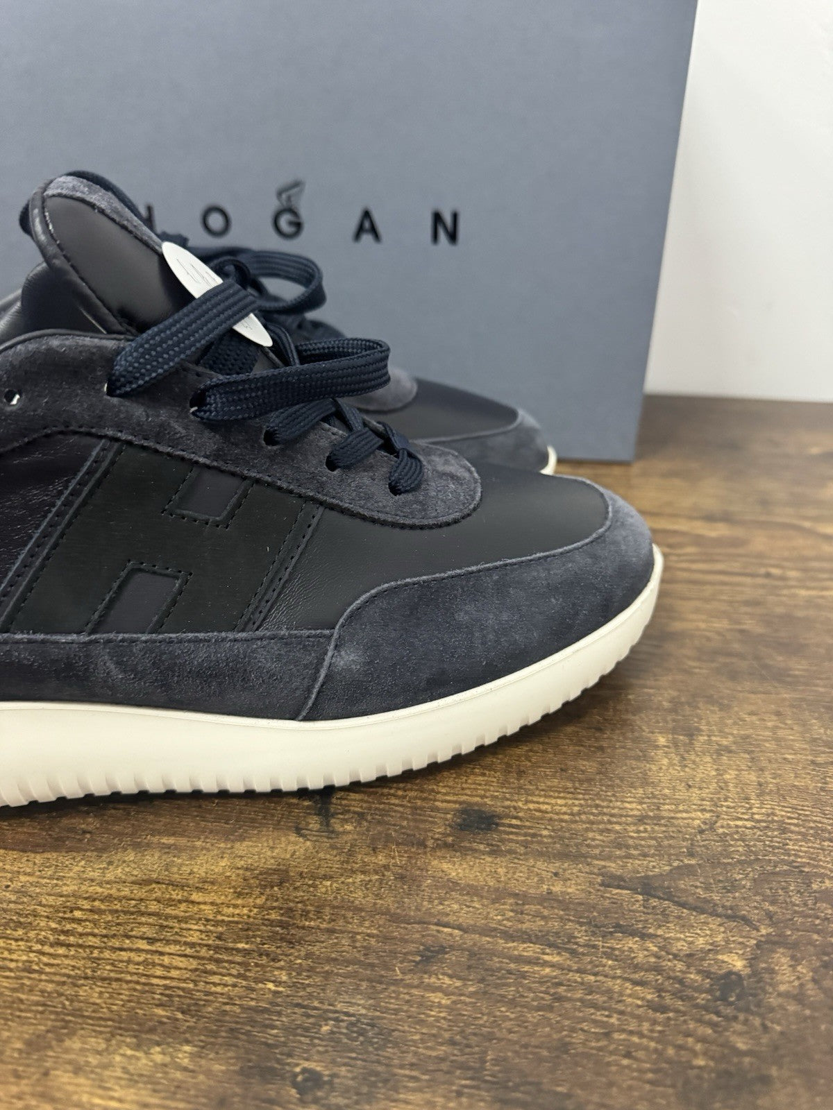 Hogan H709 sneaker Pelle Blu   memory foam Luxury HoganShoes Uomo 43