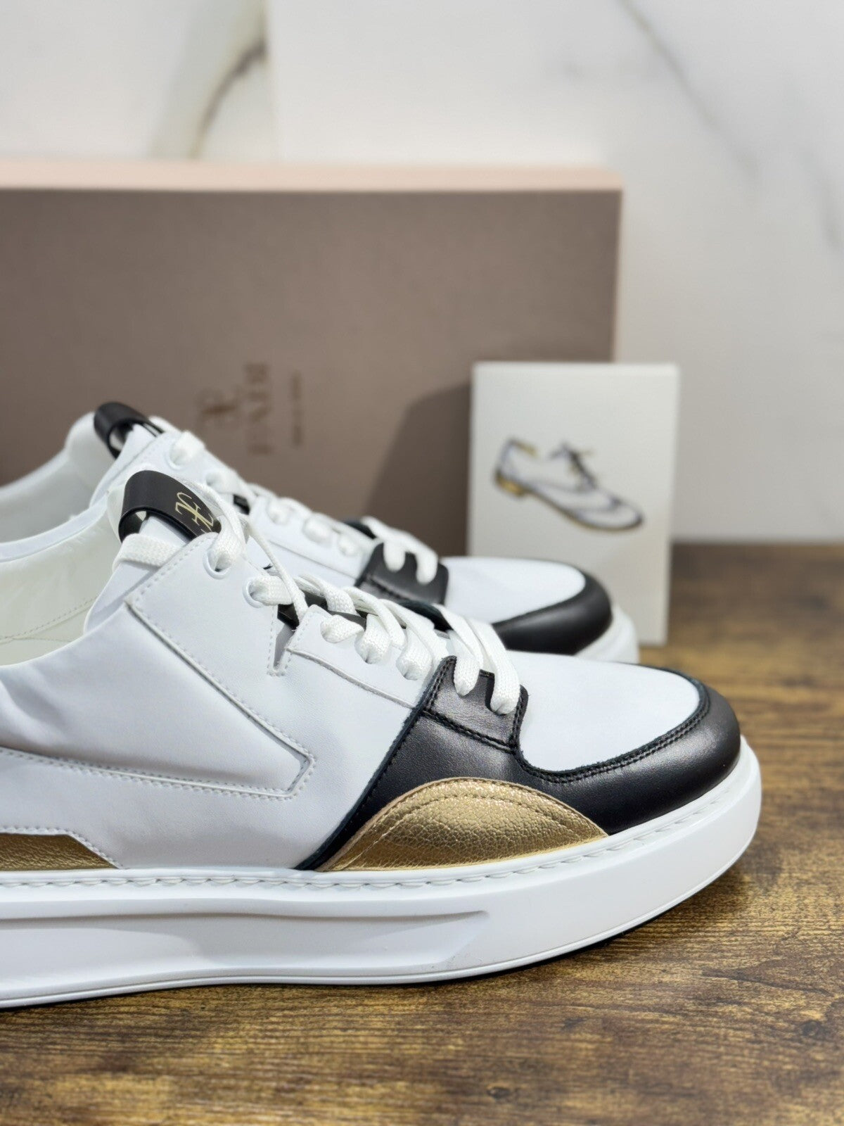 Fabi Sneaker Uomo Icon Pelle Bianca  Extra light Casual Shoes 44