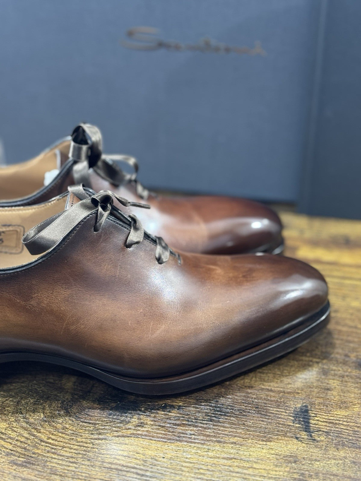 Santoni Stringata  3 Fori Limited Edition Box  Luxury Handmade Santoni Uomo 39